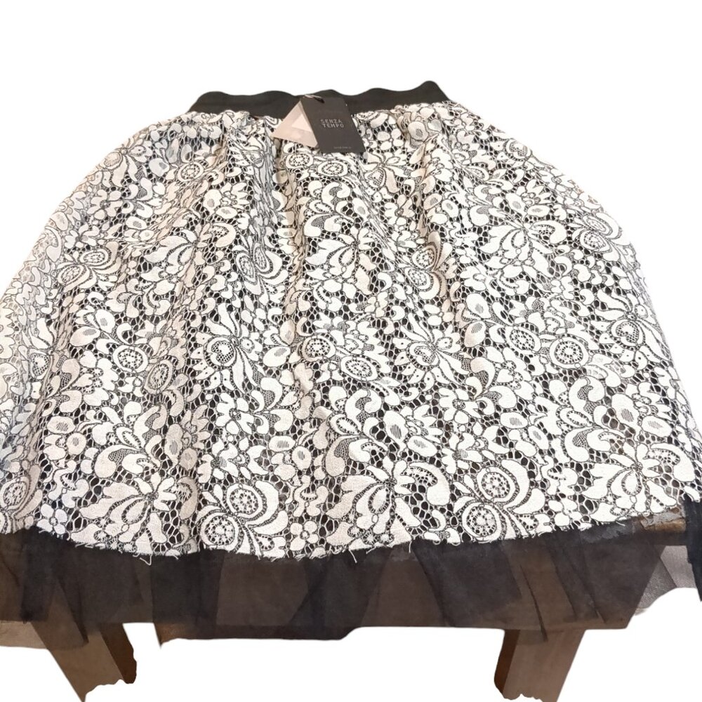 Woman's New with Tags Senza Tempo Made in Italy A lIne Shear Skirt with lining